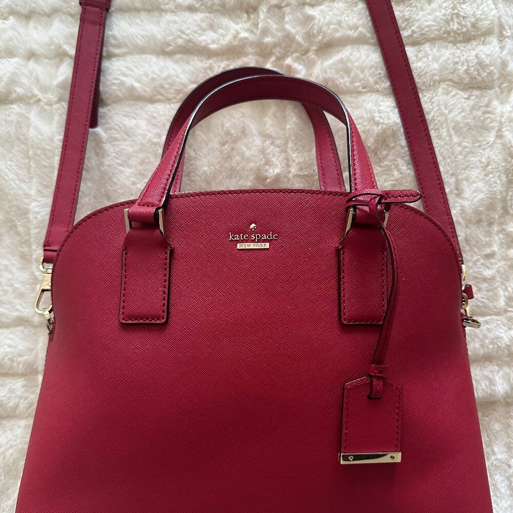 Kate Spade Red Round Top Medium Satchel